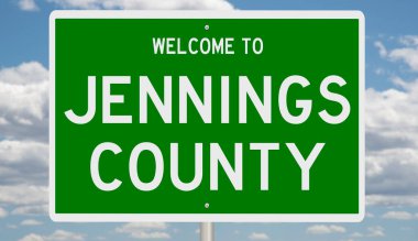 İşaretli yeşil 3D otoyol