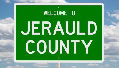 İşaretli yeşil 3D otoyol