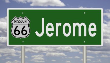 İşaretli yeşil 3D otoyol