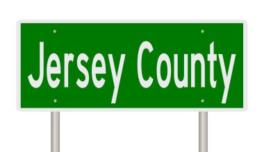 İşaretli yeşil 3D otoyol