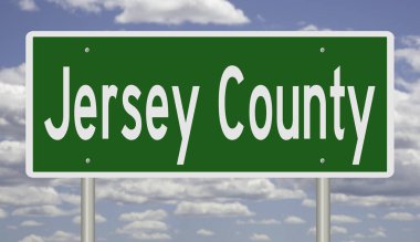 İşaretli yeşil 3D otoyol