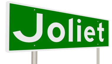 İşaretli yeşil 3D otoyol