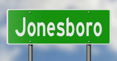 İşaretli yeşil 3D otoyol