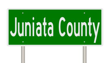 İşaretli yeşil 3D otoyol