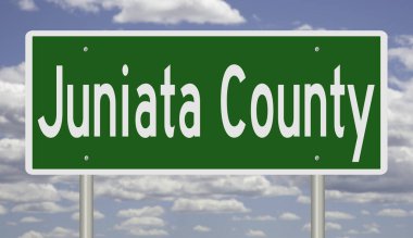 İşaretli yeşil 3D otoyol