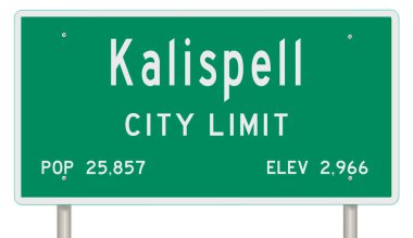 İşaretli yeşil 3D otoyol