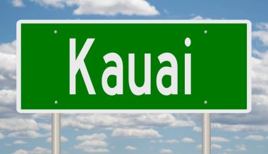 İşaretli yeşil 3D otoyol