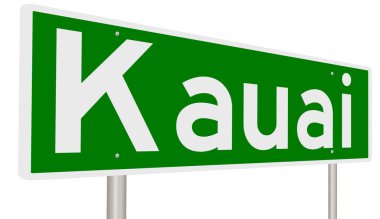 İşaretli yeşil 3D otoyol