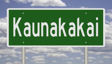 İşaretli yeşil 3D otoyol