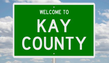 İşaretli yeşil 3D otoyol