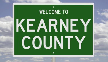 İşaretli yeşil 3D otoyol