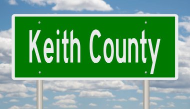 İşaretli yeşil 3D otoyol