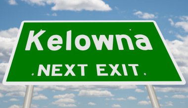 İşaretli yeşil 3D otoyol