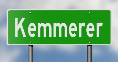 İşaretli yeşil 3D otoyol