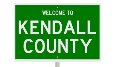 İşaretli yeşil 3D otoyol