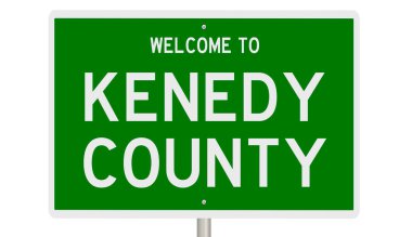 İşaretli yeşil 3D otoyol