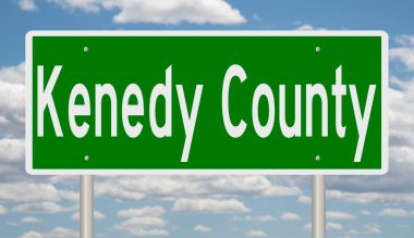 İşaretli yeşil 3D otoyol