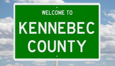 İşaretli yeşil 3D otoyol