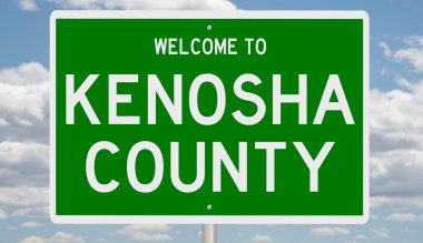 İşaretli yeşil 3D otoyol