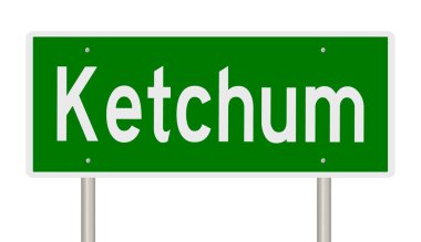 İşaretli yeşil 3D otoyol