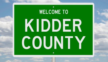 İşaretli yeşil 3D otoyol