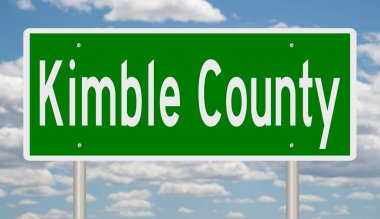 İşaretli yeşil 3D otoyol