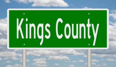 İşaretli yeşil 3D otoyol