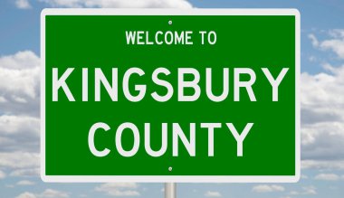 İşaretli yeşil 3D otoyol