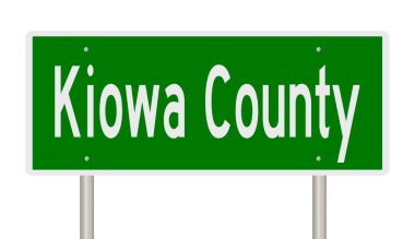 İşaretli yeşil 3D otoyol