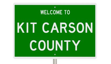 İşaretli yeşil 3D otoyol