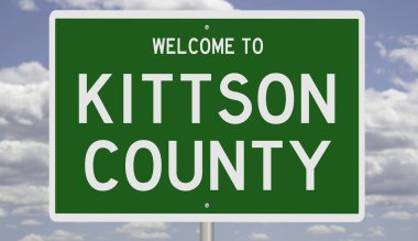 İşaretli yeşil 3D otoyol