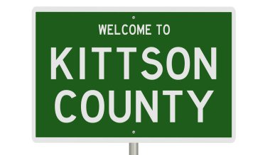 İşaretli yeşil 3D otoyol