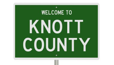 İşaretli yeşil 3D otoyol