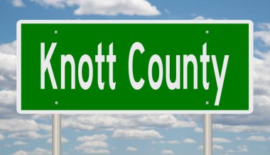 İşaretli yeşil 3D otoyol