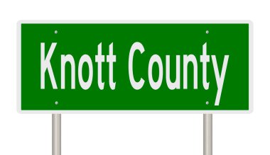 İşaretli yeşil 3D otoyol