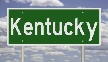 İşaretli yeşil 3D otoyol