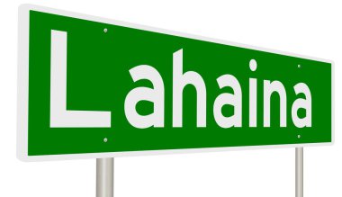 İşaretli yeşil 3D otoyol