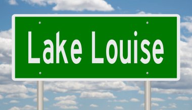 İşaretli yeşil 3D otoyol