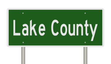 İşaretli yeşil 3D otoyol