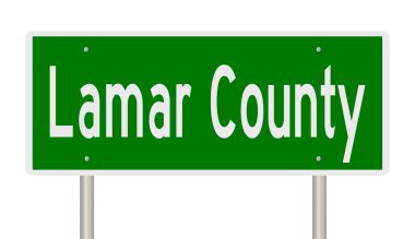 İşaretli yeşil 3D otoyol