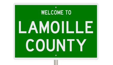 İşaretli yeşil 3D otoyol