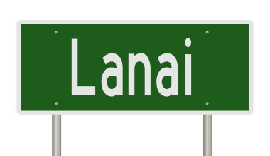 İşaretli yeşil 3D otoyol