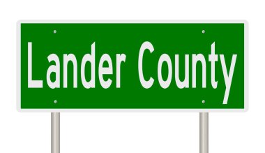 İşaretli yeşil 3D otoyol