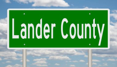 İşaretli yeşil 3D otoyol