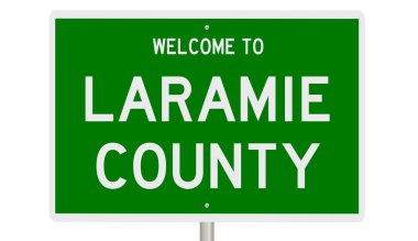 İşaretli yeşil 3D otoyol