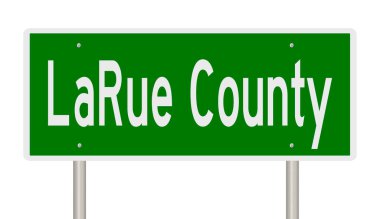 İşaretli yeşil 3D otoyol