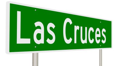 İşaretli yeşil 3D otoyol