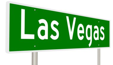 İşaretli yeşil 3D otoyol