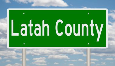 İşaretli yeşil 3D otoyol