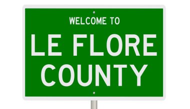 İşaretli yeşil 3D otoyol